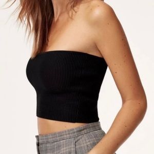 BABATON Sculpt Knit Cropped Tube Top